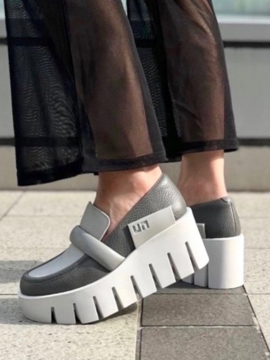 United Nude Shoes - United Nude gray platform shoes 37